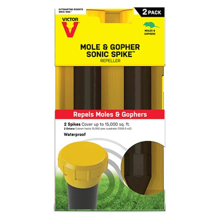 Victor Victor Sonic Spike Repeller For Gophers and Moles 2 pk M9012
